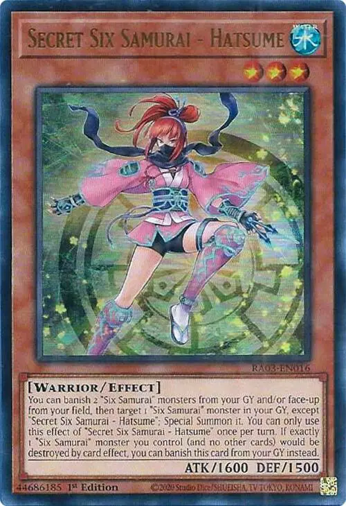 Secret Six Samurai - Hatsume (Ur) [Ra03-En016] Ultra Rare 1