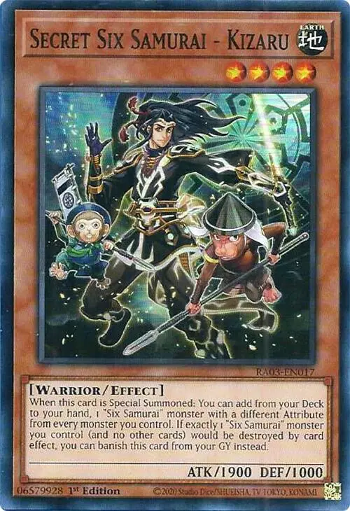 Secret Six Samurai - Kizaru [Ra03-En017] Super Rare 1