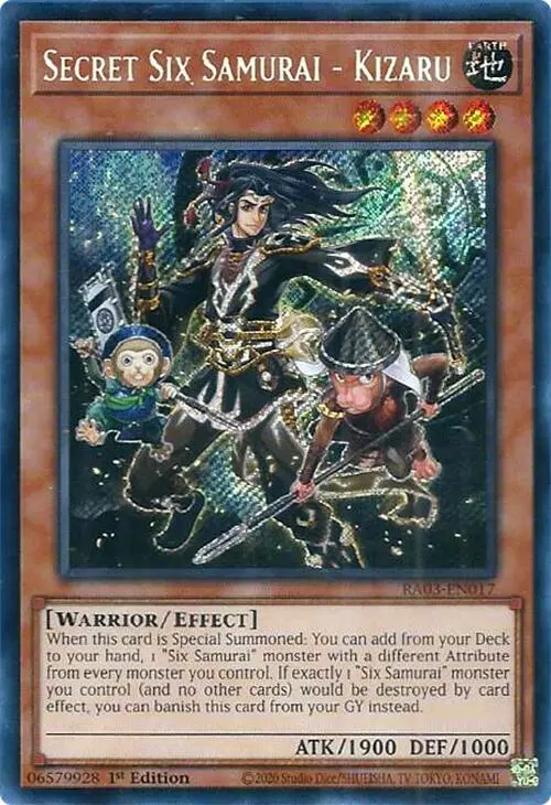 Secret Six Samurai - Kizaru (Secret Rare) [Ra03-En017] Secret Rare 1