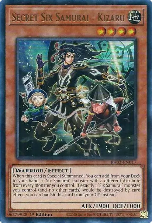 Secret Six Samurai - Kizaru (Ur) [Ra03-En017] Ultra Rare 1