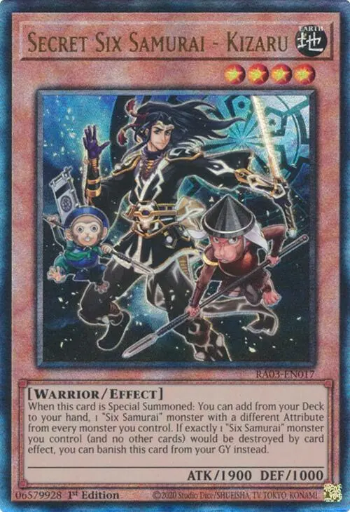 Secret Six Samurai - Kizaru (Utr) [Ra03-En017] Prismatic Ultimate Rare 1