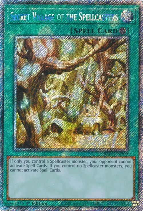 Secret Village Of The Spellcasters (Platinum Secret Rare) [Ra03-En209] Platinum Secret Rare 1