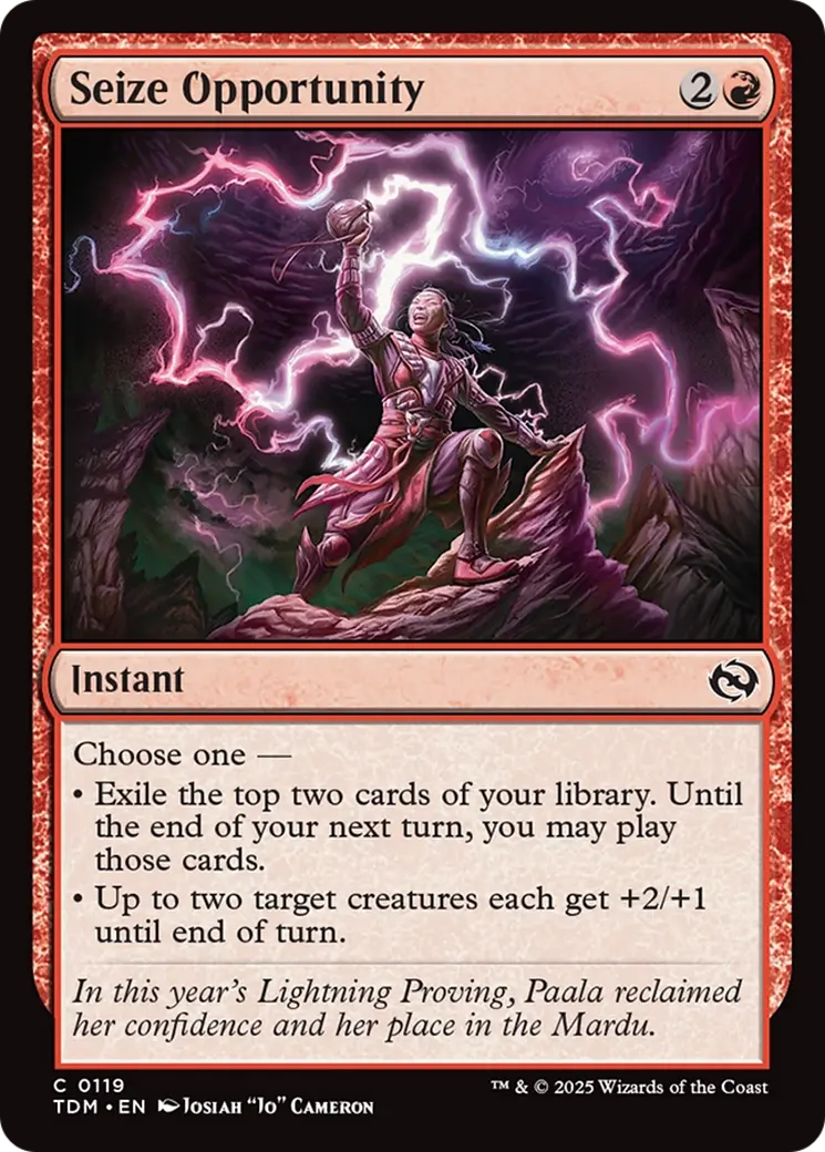 Seize Opportunity [Tarkir: Dragonstorm] 1
