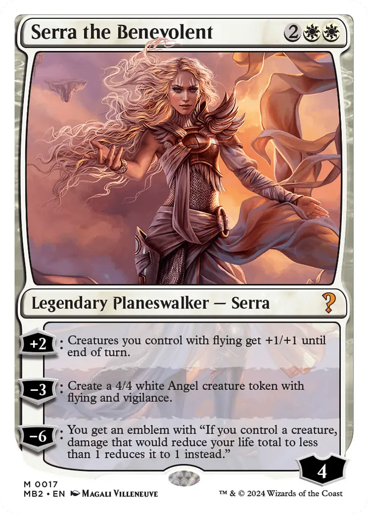 Serra The Benevolent (White Border) [Mystery Booster 2] 1