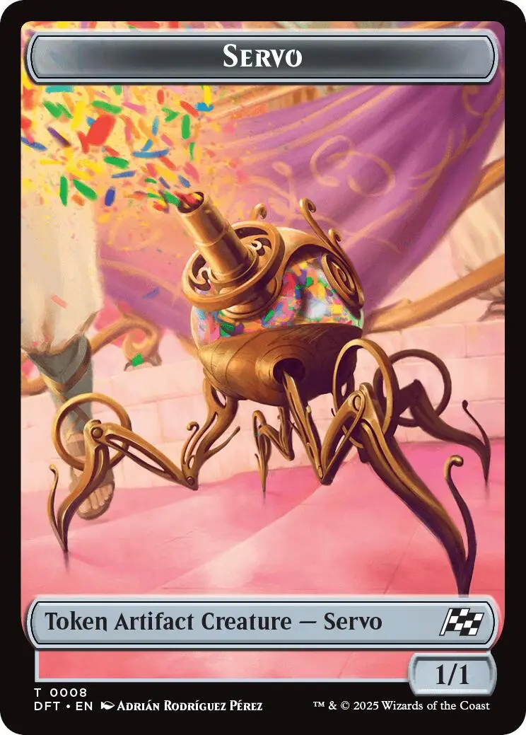 Servo // Thopter (0009) Double-Sided Token [Aetherdrift Tokens] 1