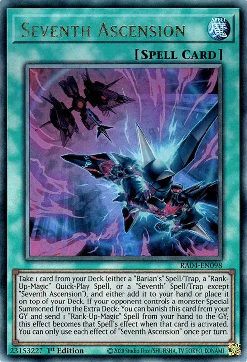 Seventh Ascension [Ra04-En098] Prismatic Ultimate Rare 1