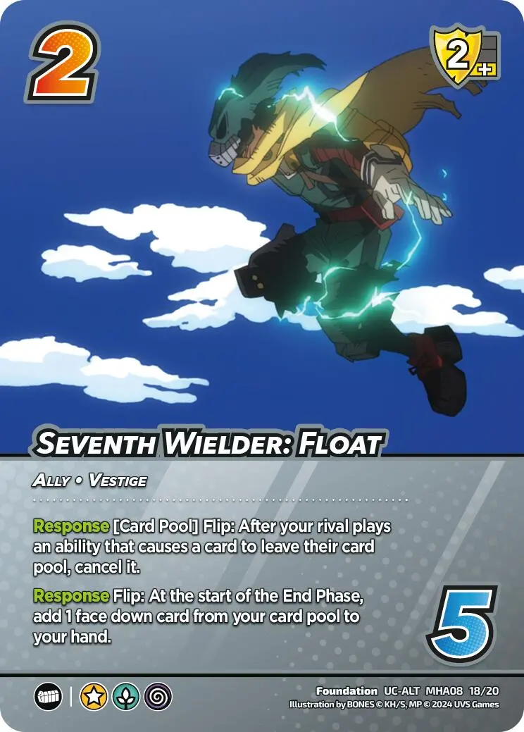 Seventh Wielder: Float (Alternate Art) [Challenger Series: My Hero Academia - Dark Hero Arc] 1