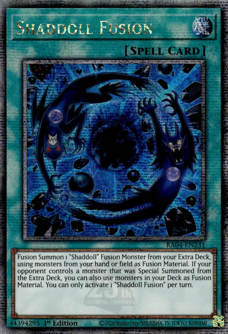 Shaddoll Fusion [Ra04-En231] Quarter Century Secret Rare 1