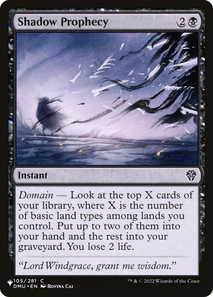 Shadow Prophecy [The List] 1