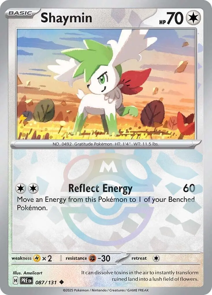 Shaymin (087/131) (Master Ball Pattern) [Scarlet & Violet: Prismatic Evolutions] 1