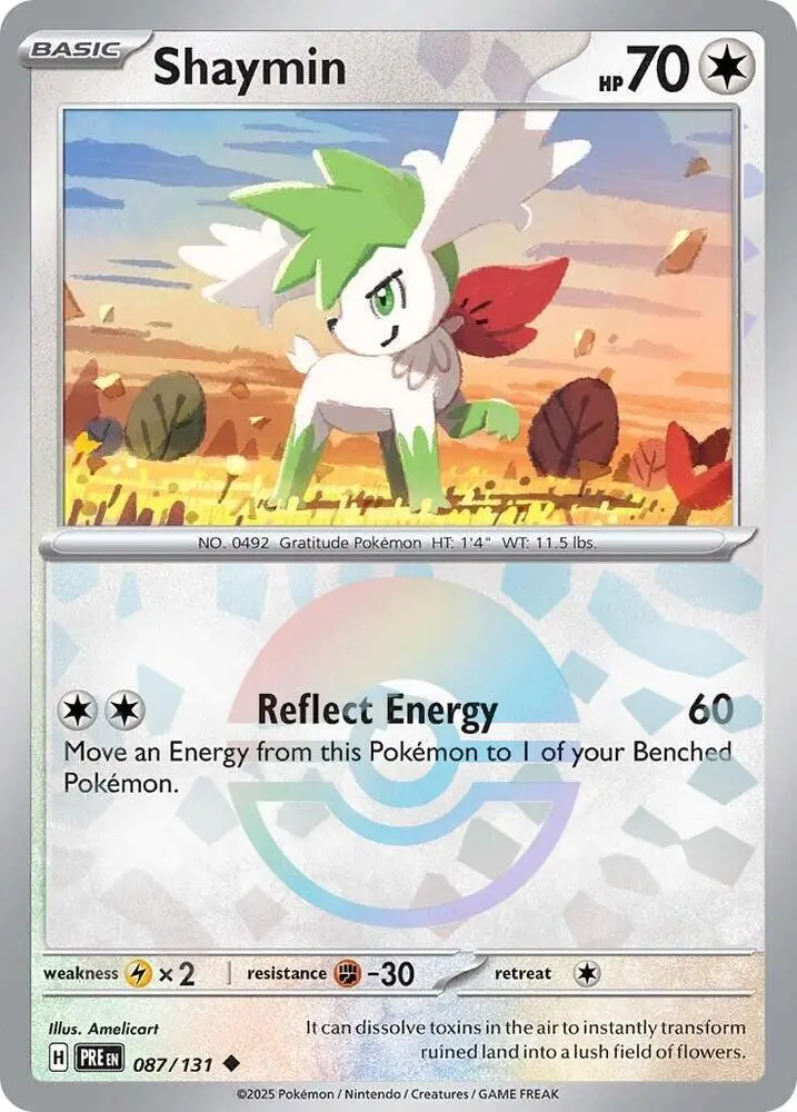 Shaymin (087/131) (Poke Ball Pattern) [Scarlet & Violet: Prismatic Evolutions] 1