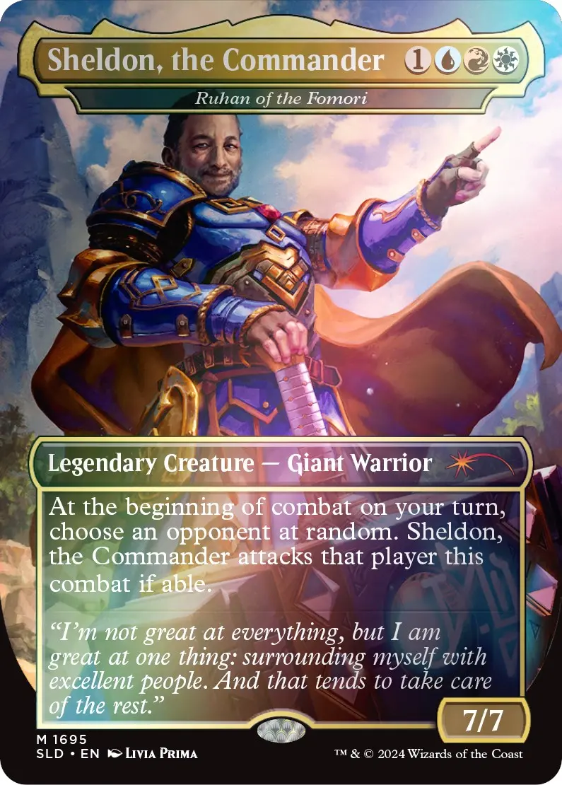 Sheldon, The Commander - Ruhan Of The Fomori (Rainbow Foil) [Secret Lair Drop Series] 1