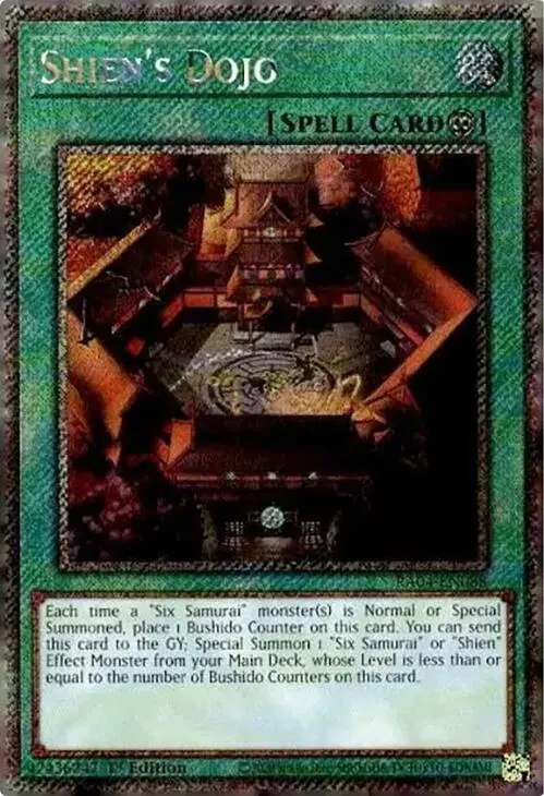 Shien's Dojo [Ra04-En088] Platinum Secret Rare 1