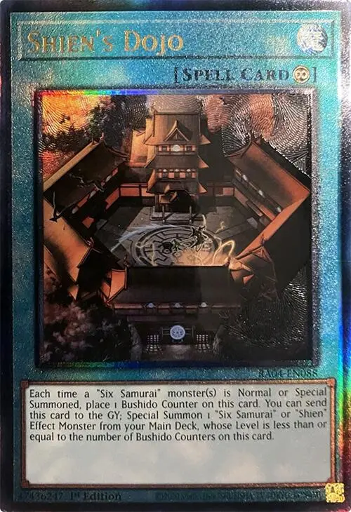 Shien's Dojo [Ra04-En088] Prismatic Ultimate Rare 1