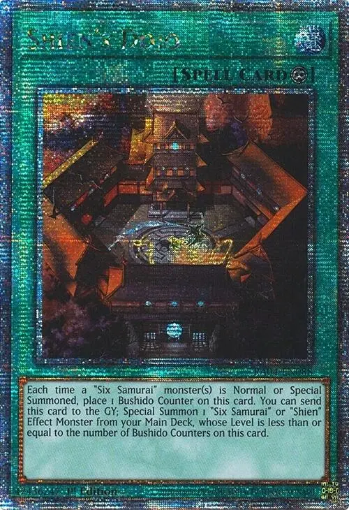 Shien's Dojo [Ra04-En088] Quarter Century Secret Rare 1