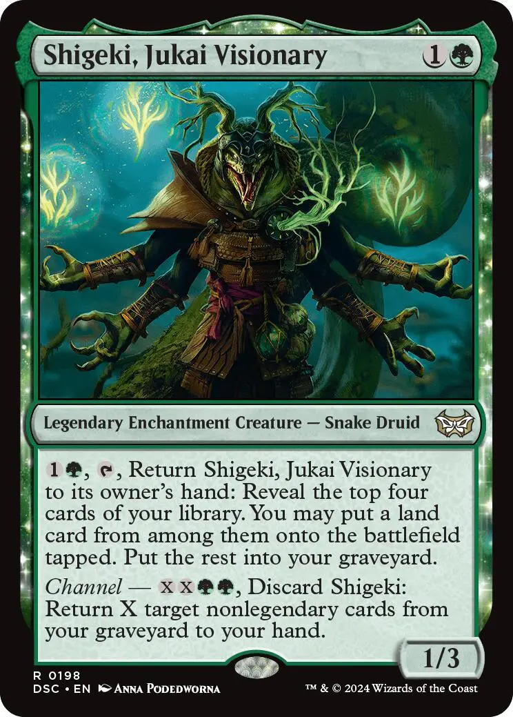 Shigeki, Jukai Visionary [Duskmourn: House Of Horror Commander] 1
