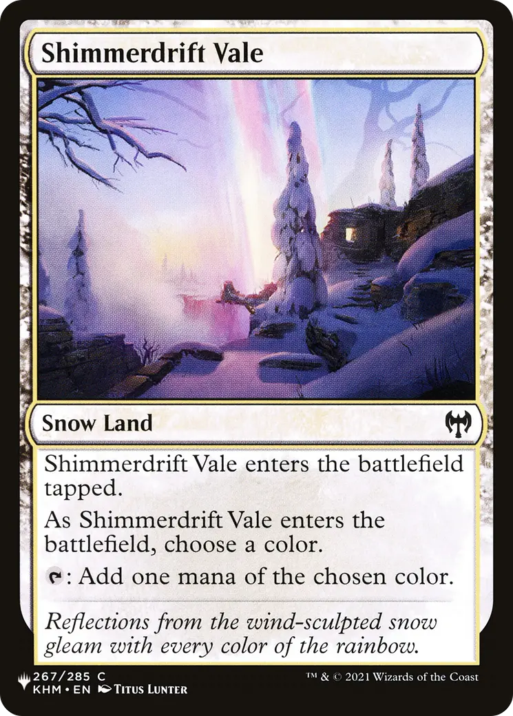 Shimmerdrift Vale [The List] 1