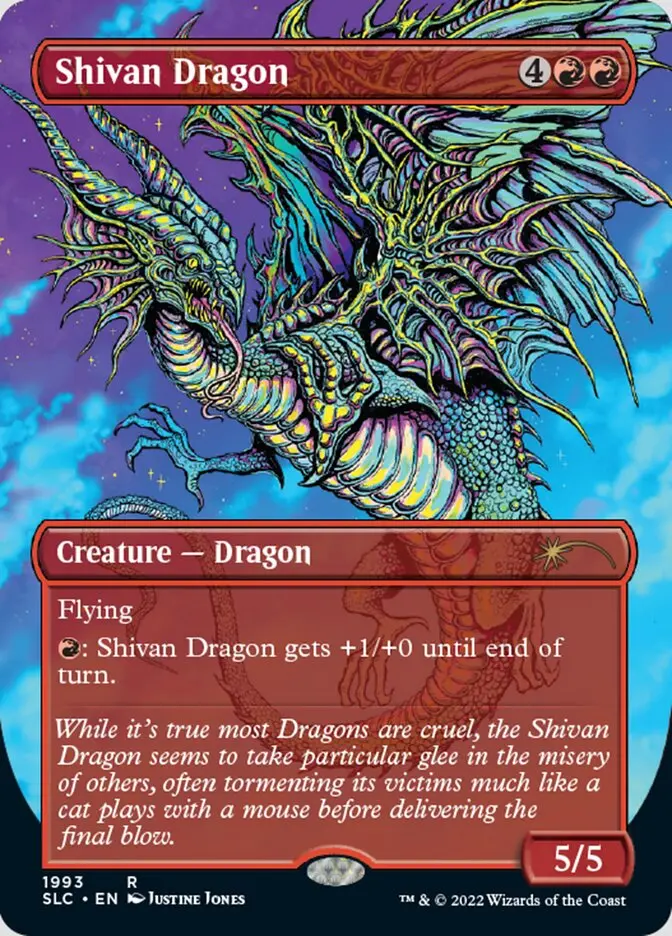 Shivan Dragon (Borderless) [Secret Lair Countdown Kit] 1