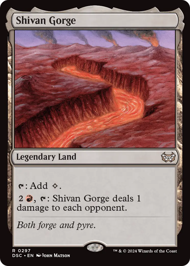 Shivan Gorge [Duskmourn: House Of Horror Commander] 1
