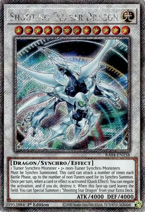 Shooting Quasar Dragon [Ra04-En158] Platinum Secret Rare 1