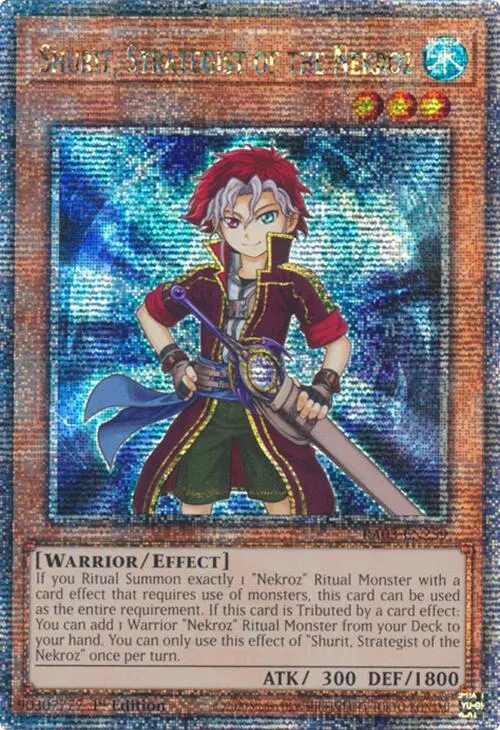 Shurit, Strategist Of The Nekroz (Quarter Century Secret Rare) [Ra03-En259] Quarter Century Secret Rare 1
