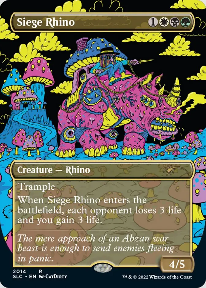 Siege Rhino (Borderless) [Secret Lair Countdown Kit] 1