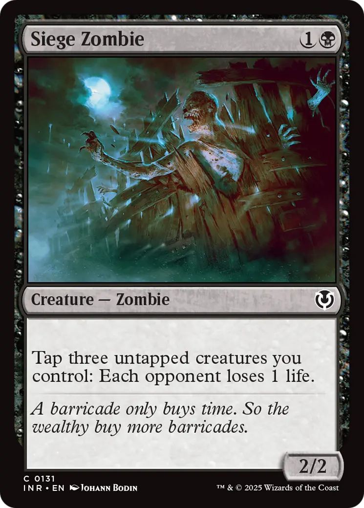 Siege Zombie [Innistrad Remastered] 1
