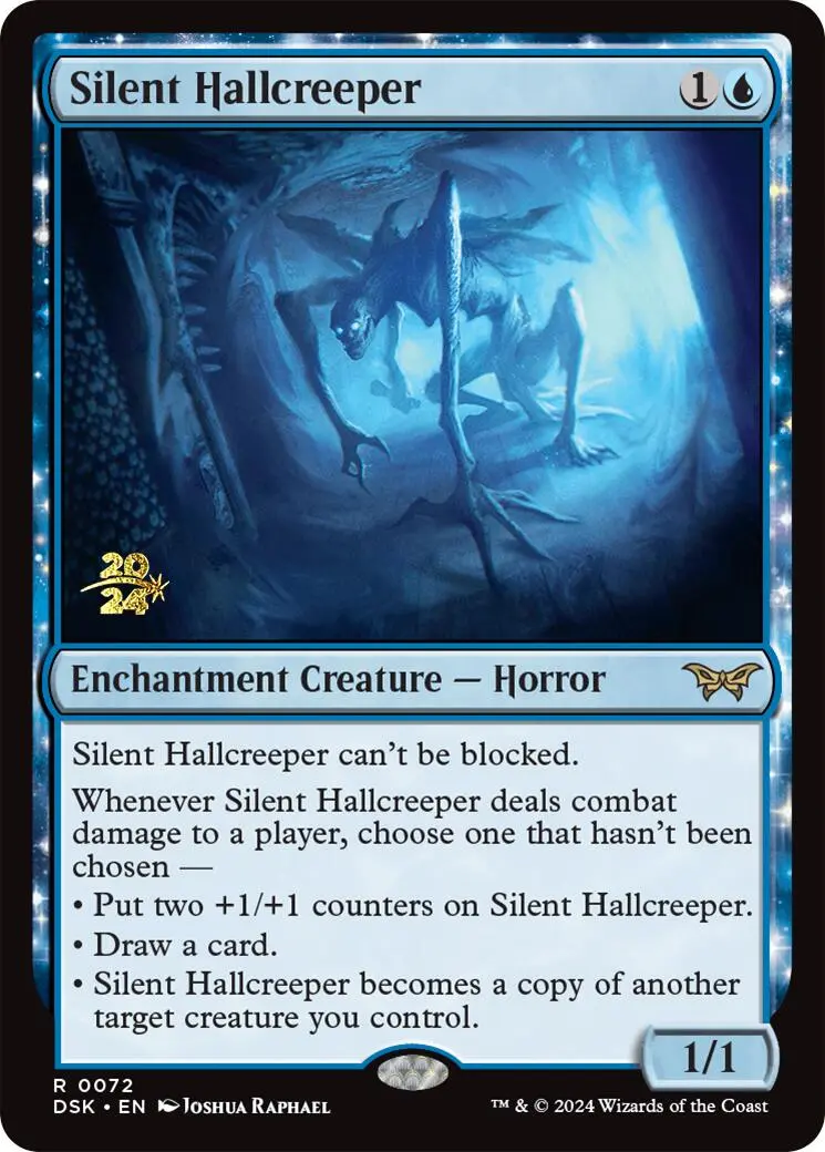 Silent Hallcreeper [Duskmourn: House Of Horror Prerelease Promos] 1