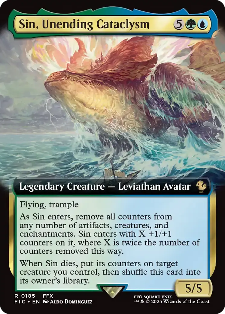 Sin, Unending Cataclysm (Extended Art) [Final Fantasy Commander] 1