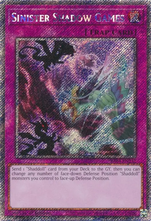 Sinister Shadow Games [Ra04-En232] Platinum Secret Rare 1