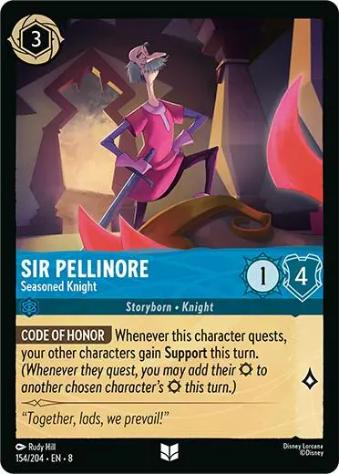 Sir Pellinore - Seasoned Knight (154/204) [Reign Of Jafar] 1