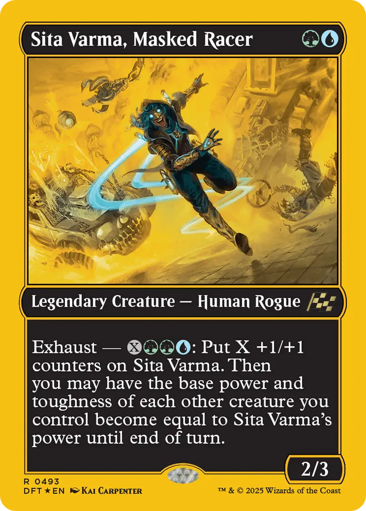 Sita Varma, Masked Racer (First-Place Foil) [Aetherdrift] 1