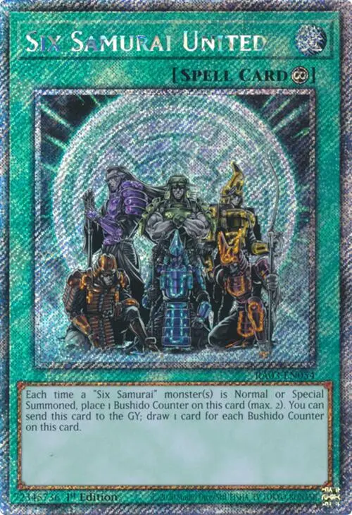 Six Samurai United (Platinum Secret Rare) [Ra03-En054] Platinum Secret Rare 1