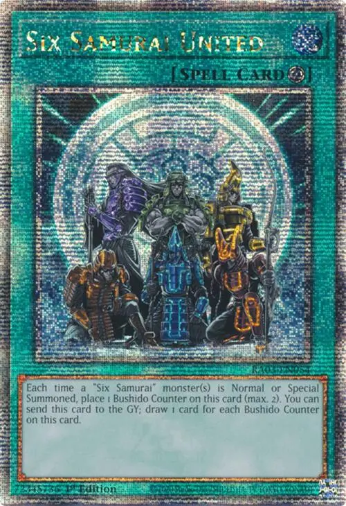 Six Samurai United (Quarter Century Secret Rare) [Ra03-En054] Quarter Century Secret Rare 1