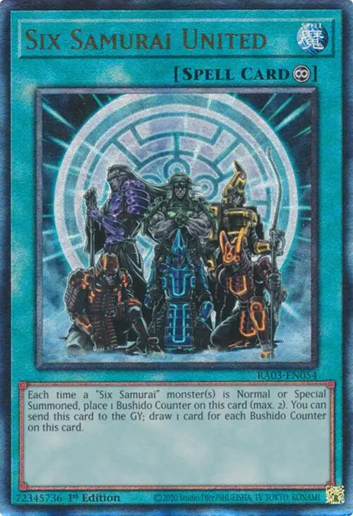 Six Samurai United (Utr) [Ra03-En054] Prismatic Ultimate Rare 1