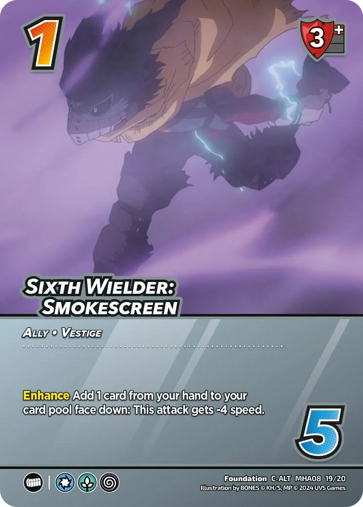 Sixth Wielder: Smokescreen (Alternate Art) [Challenger Series: My Hero Academia - Dark Hero Arc] 1