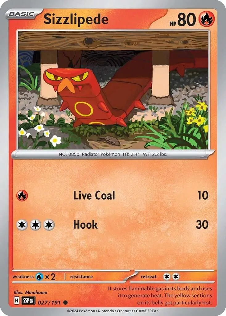 Sizzlipede (027/191) [Scarlet & Violet: Surging Sparks] 1