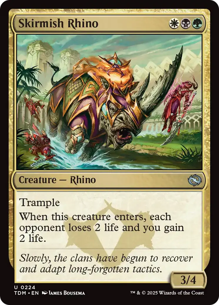 Skirmish Rhino (224) [Tarkir: Dragonstorm] 1
