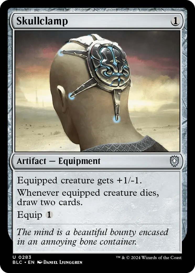 Skullclamp [Bloomburrow Commander] 1