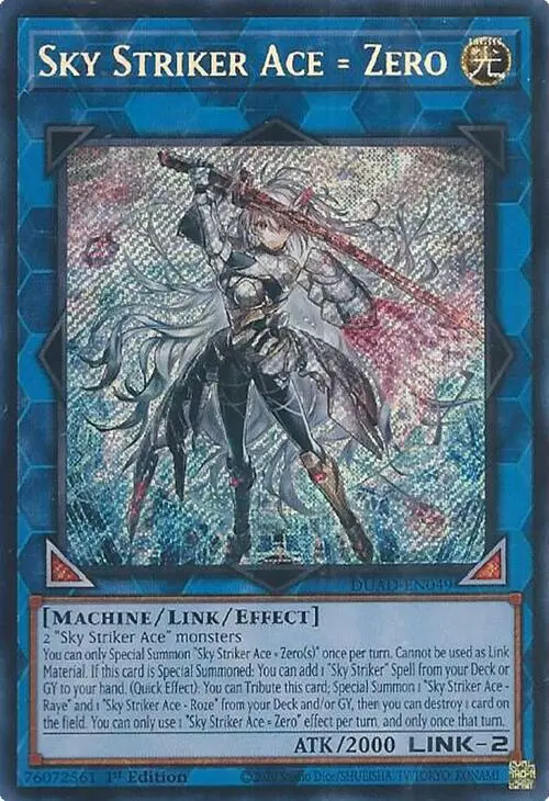 Sky Striker Ace = Zero [Duad-En049] Secret Rare 1