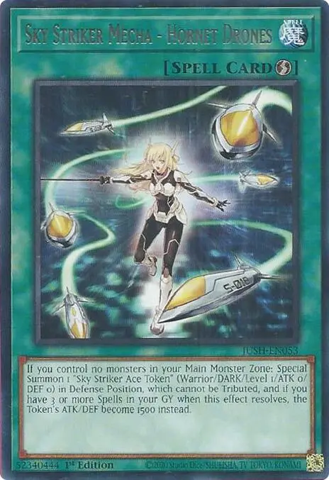 Sky Striker Mecha - Hornet Drones [Jush-En053] Rare 1