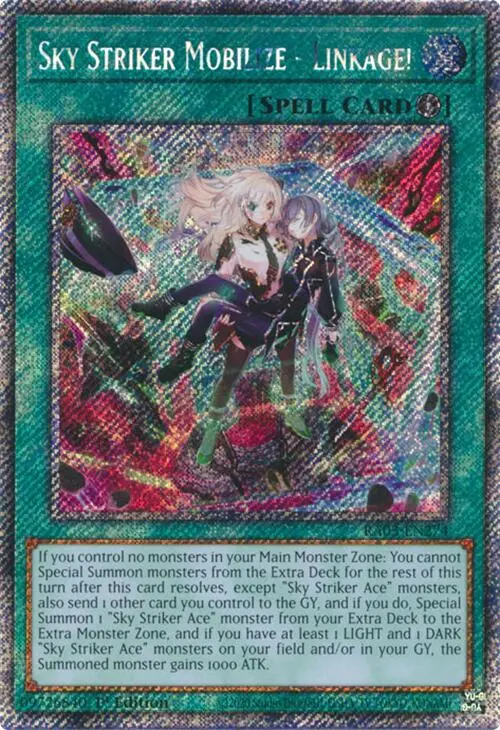 Sky Striker Mobilize - Linkage! (Platinum Secret Rare) [Ra03-En274] Platinum Secret Rare 1