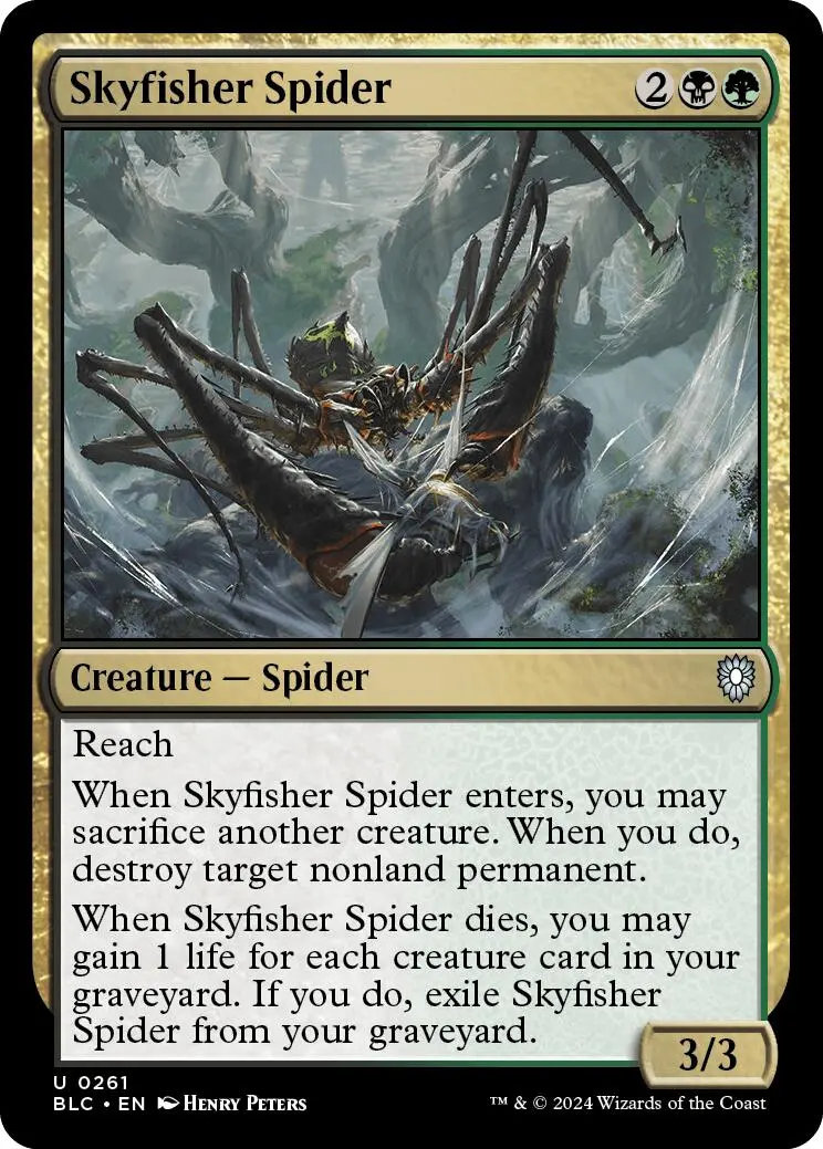 Skyfisher Spider [Bloomburrow Commander] 1