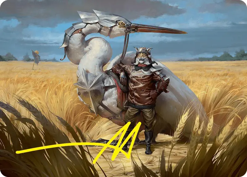 Skyknight Squire Art Card (4/54) (Gold-Stamped Signature) [Foundations Art Series] 1