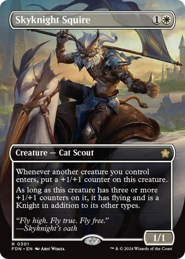 Skyknight Squire (Borderless) [Foundations] 1