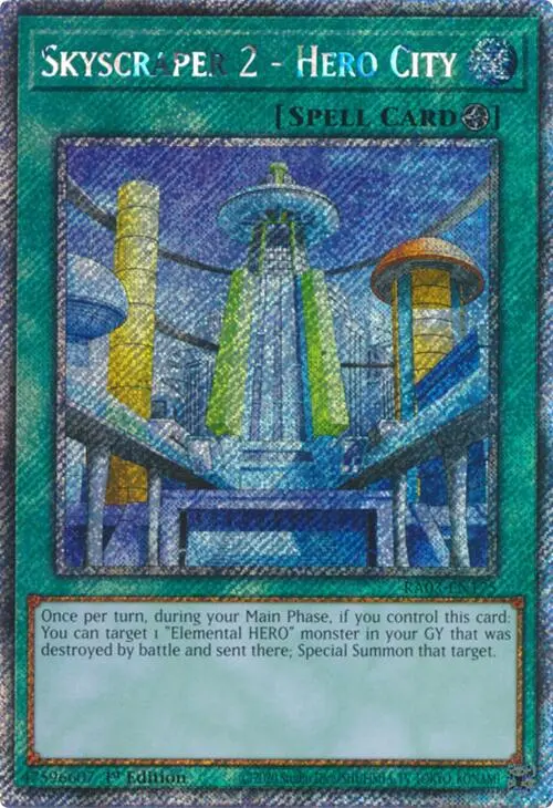 Skyscraper 2 - Hero City (Platinum Secret Rare) [Ra03-En175] Platinum Secret Rare 1
