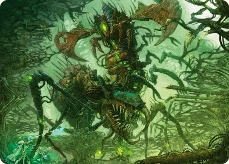 Skyscythe Engulfer Art Card [Phyrexia: All Will Be One Art Series] 1