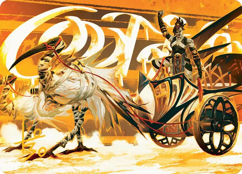 Skyseer's Chariot Art Card (Gold-Stamped Signature) [Aetherdrift Art Series] 1