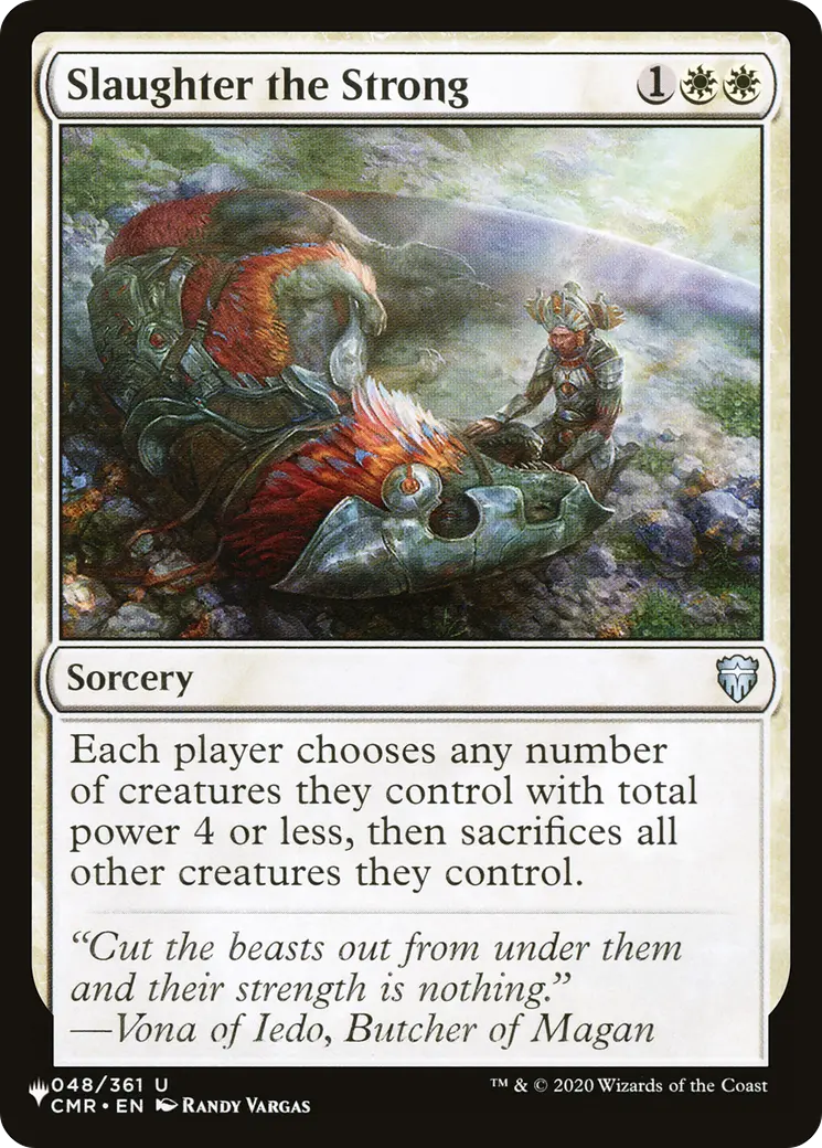 Slaughter The Strong [The List] 1