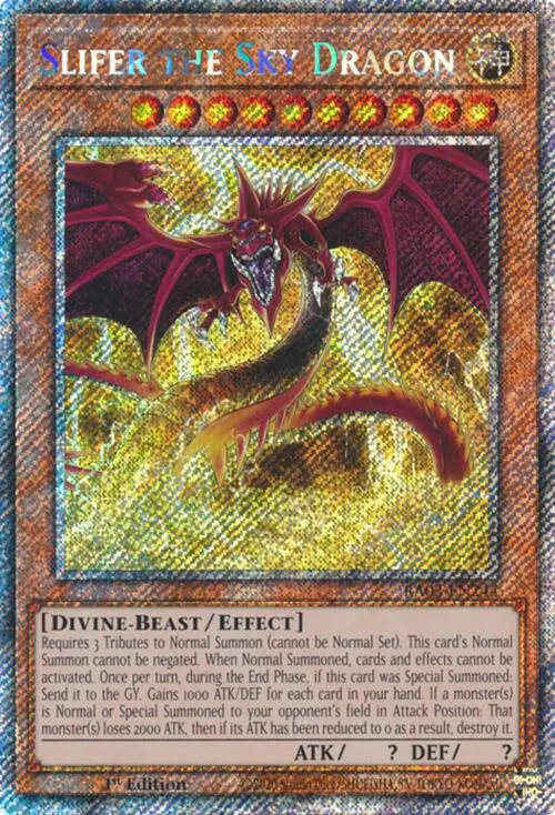 Slifer The Sky Dragon (Platinum Secret Rare) [Ra03-En244] Platinum Secret Rare 1
